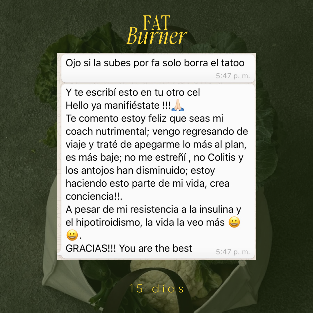 FAT BURNER 15 días
