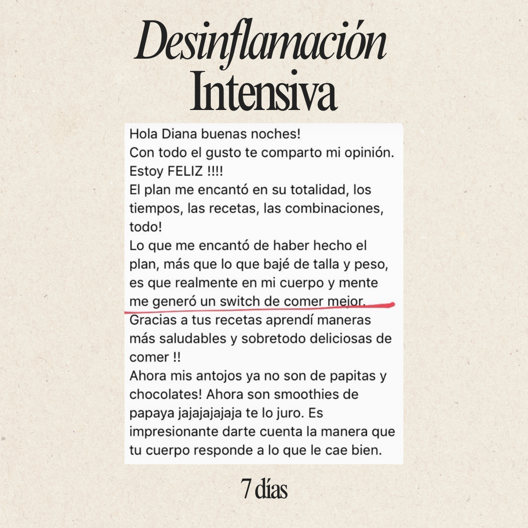Desinflamación Intesiva 7 días