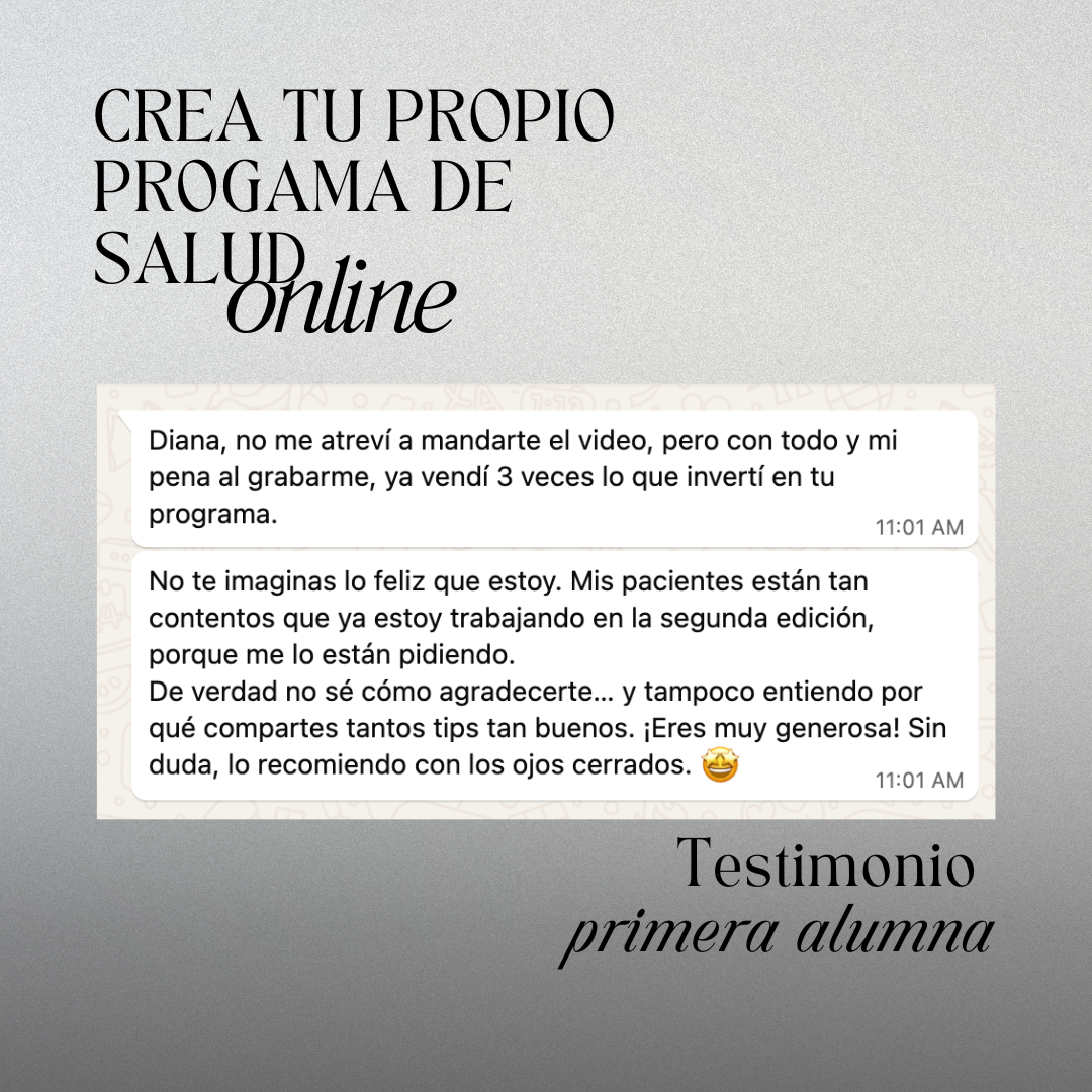 Crea Tu Propio Programa de Salud Online: Desarrolla tu Metodología Única y Aumenta tus Ventas (enfoque personalizado 1:1)