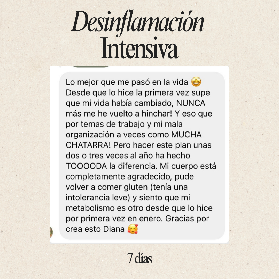 Desinflamación Intesiva 7 días
