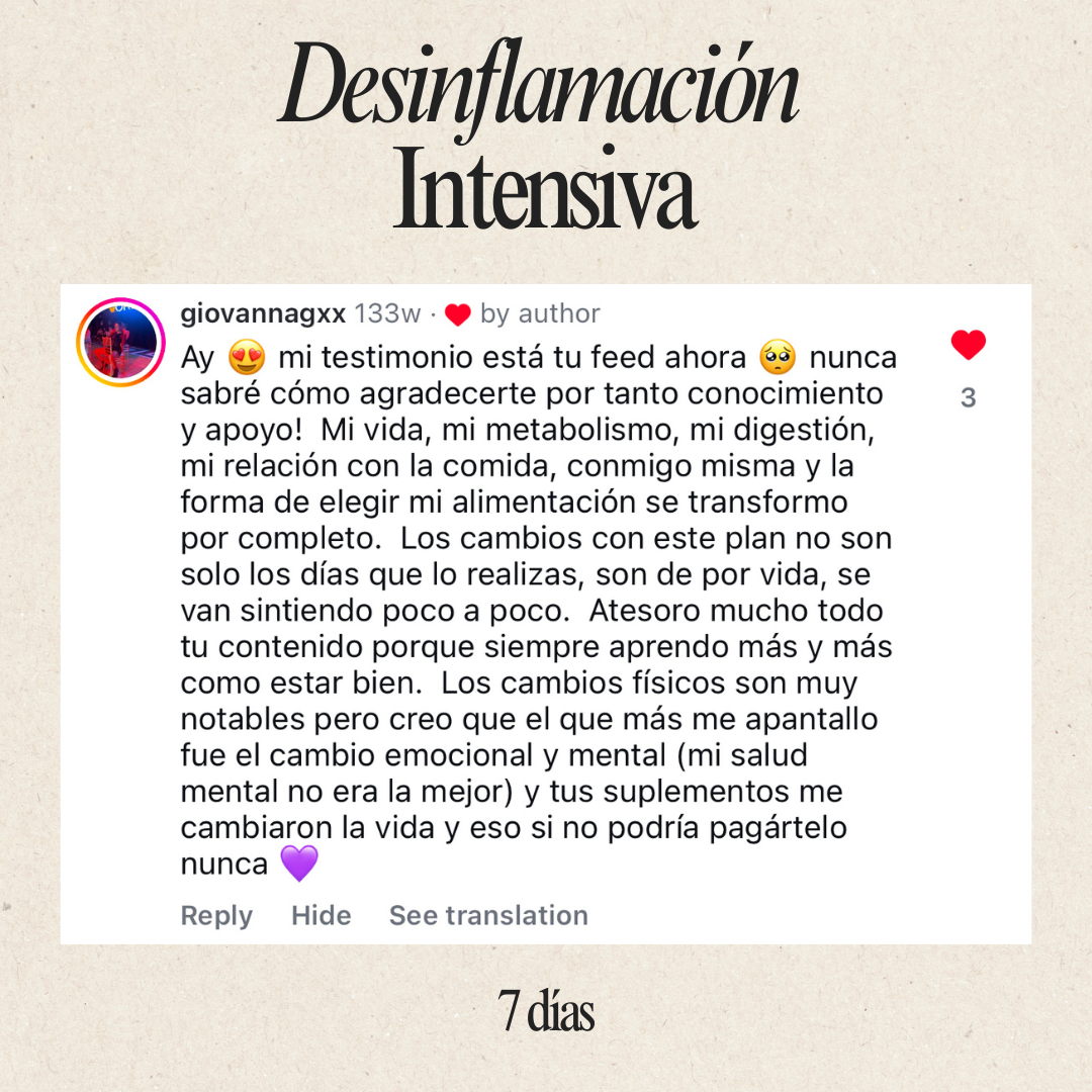 Desinflamación Intesiva 7 días