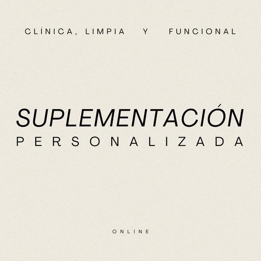 SUPLEMENTACIÓN PERSONALIZADA ONLINE