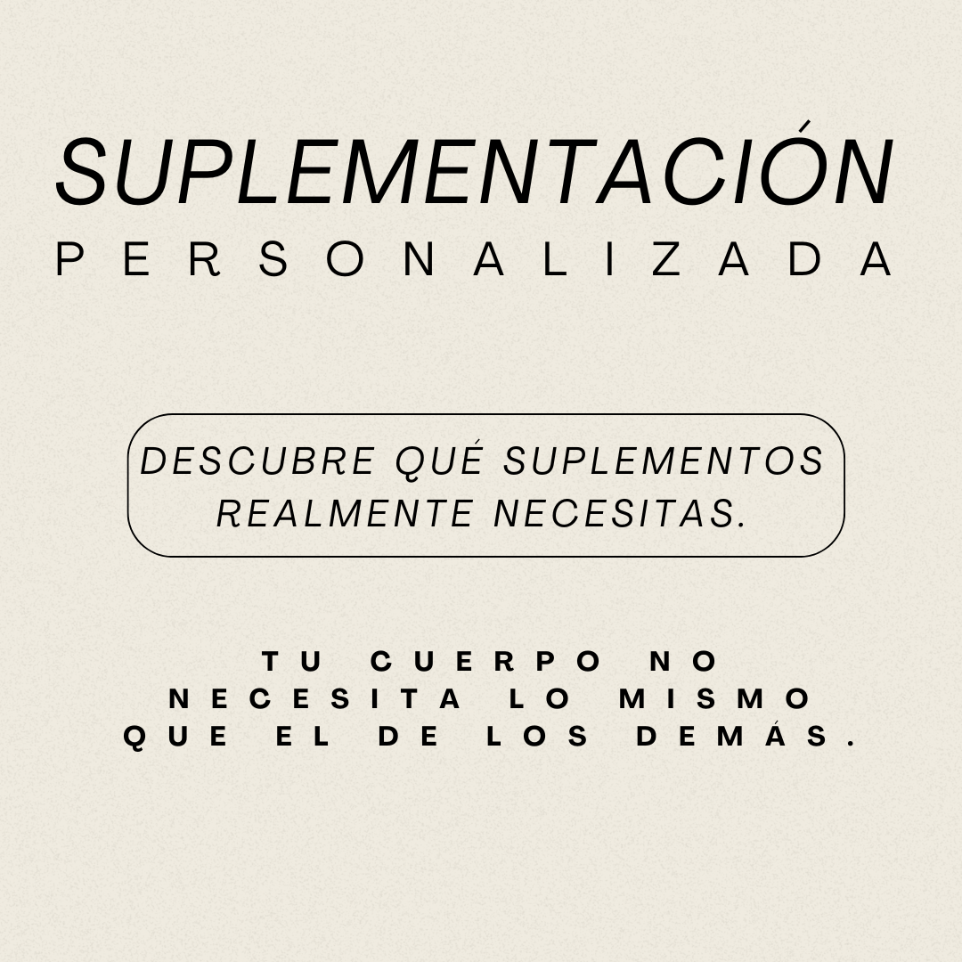 SUPLEMENTACIÓN PERSONALIZADA ONLINE